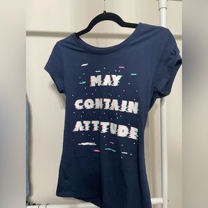 Blue graphic T-shirt